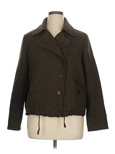 Pre-owned Gap Wool Coat In Brown