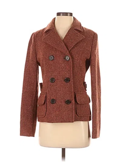 Pre-owned Gap Wool Coat In Brown