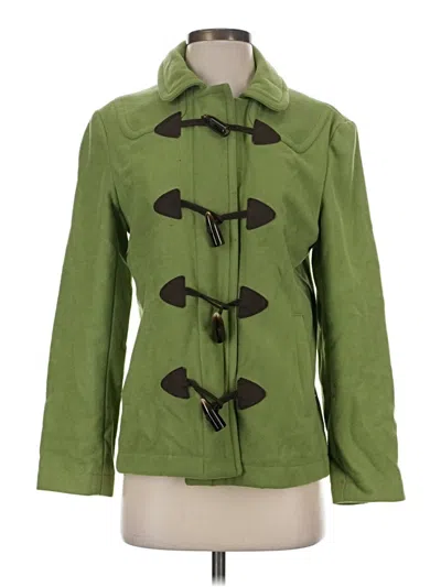 Pre-owned Gap Wool Coat In Green