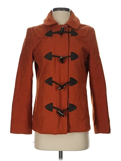 Pre-owned Gap Wool Coat In Orange