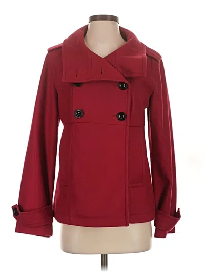 Pre-owned Gap Wool Coat In Red
