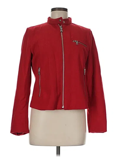 Pre-owned Gap Wool Coat In Red