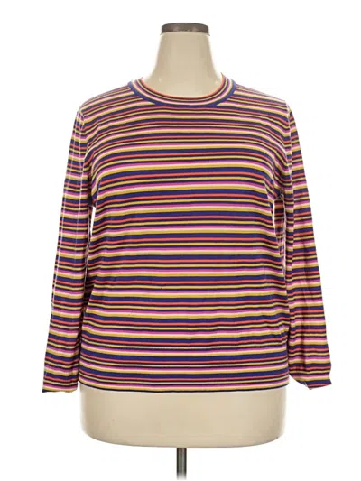 Pre-owned Gap Wool Pullover Sweater In Purple