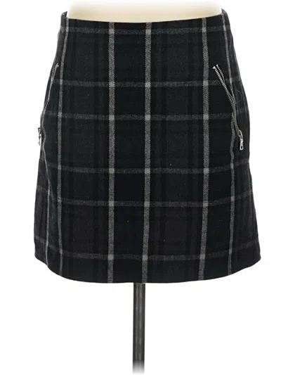 Pre-owned Gap Wool Skirt In Black