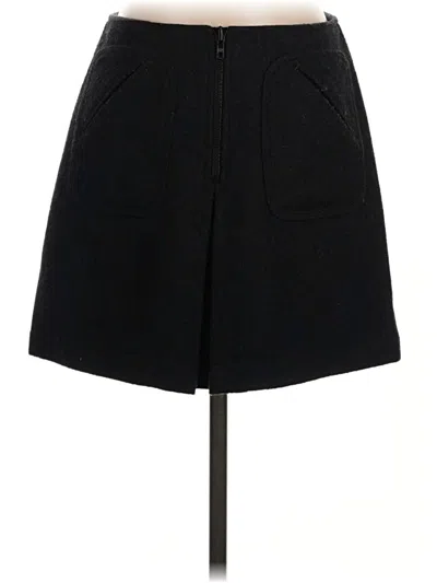 Pre-owned Gap Wool Skirt In Black
