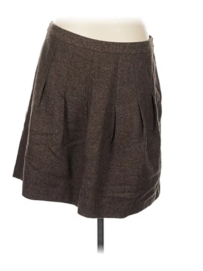 Pre-owned Gap Wool Skirt In Brown