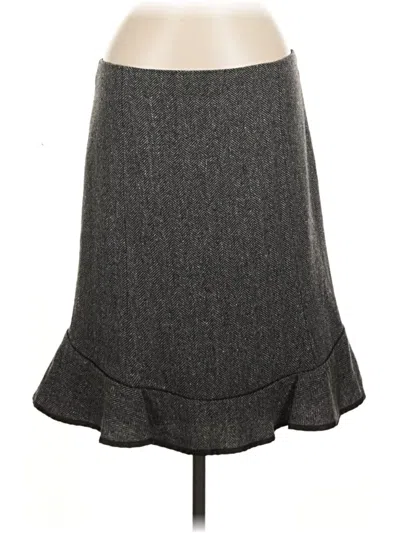 Pre-owned Gap Wool Skirt In Gray