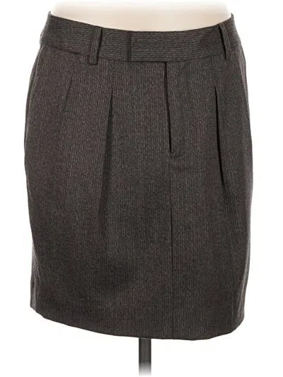 Pre-owned Gap Wool Skirt In Gray