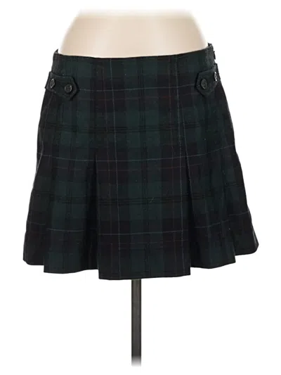 Pre-owned Gap Wool Skirt In Green