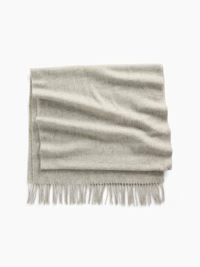 Gap Wool-blend Fringe Scarf In Gray