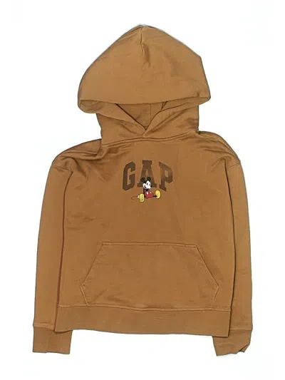 Pre-owned Gap X Disney Kids' Pullover Hoodie In Brown