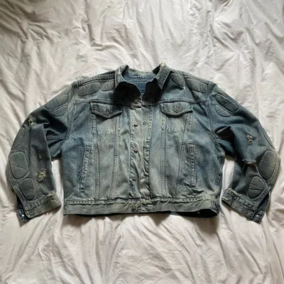 Pre-owned Gap X Kanye West Marketing Sample Yeezy Gap Blue Padded Denim Jacket