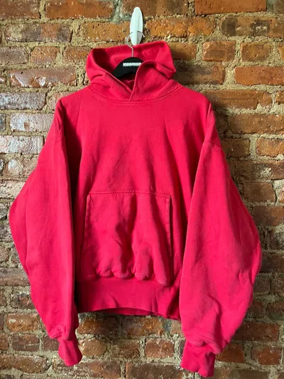 Pre-owned Gap X Kanye West Yeezy Gap Hoodie Red Kanye West Double Face