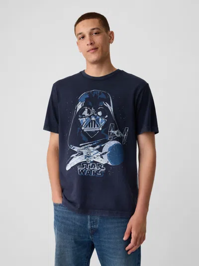 Gap X Star Wars Graphic T-shirt In Navy Blue