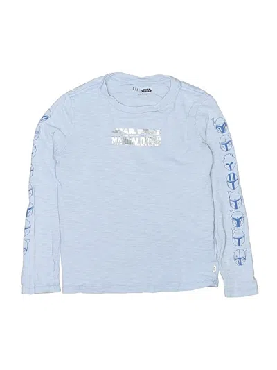 Pre-owned Gap X Star Wars Kids' Long Sleeve T-shirt In Blue