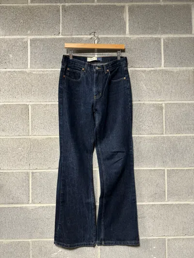 Pre-owned Gap X Vintage Gap Dark Wash Blue Flareboot Cut Denim Jeans 30
