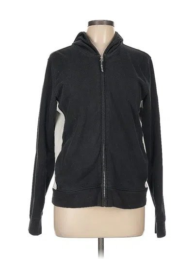 Pre-owned Gap Zip Up Hoodie In Black