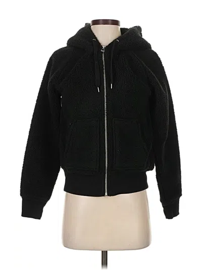 Pre-owned Gap Zip Up Hoodie In Black