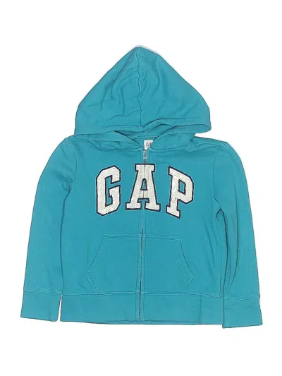 Pre-owned Gap Kids' Zip Up Hoodie In Blue