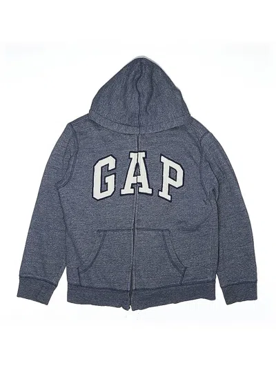 Pre-owned Gap Kids' Zip Up Hoodie In Blue