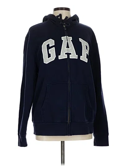 Pre-owned Gap Zip Up Hoodie In Blue