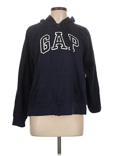 Pre-owned Gap Zip Up Hoodie In Blue