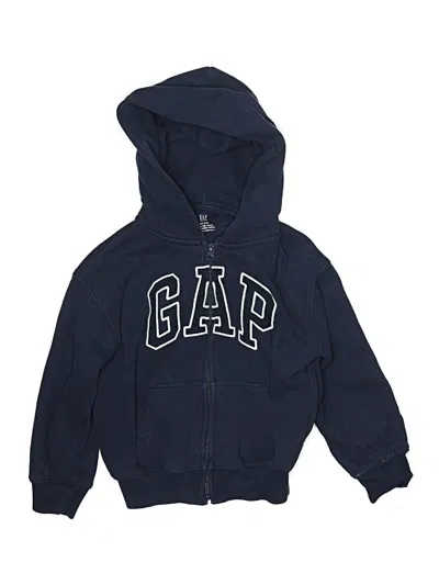 Pre-owned Gap Kids' Zip Up Hoodie In Blue