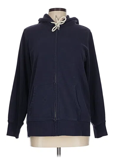 Pre-owned Gap Zip Up Hoodie In Blue