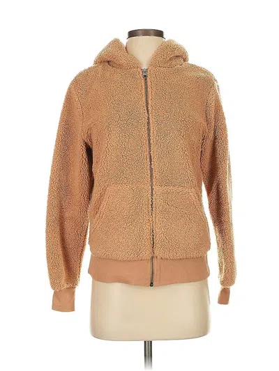 Pre-owned Gap Zip Up Hoodie In Brown