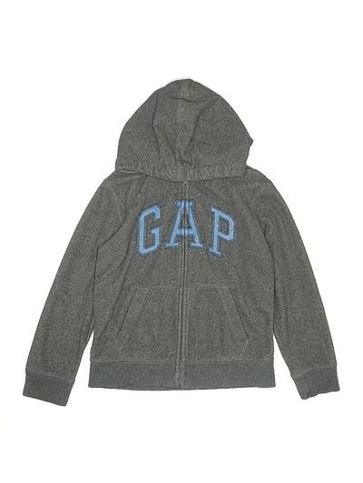 Pre-owned Gap Kids' Zip Up Hoodie In Gray