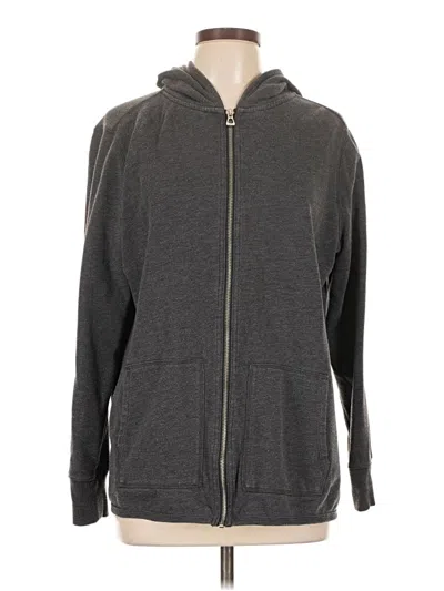 Pre-owned Gap Zip Up Hoodie In Gray