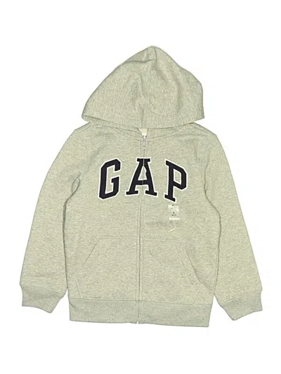 Pre-owned Gap Kids' Zip Up Hoodie In Gray