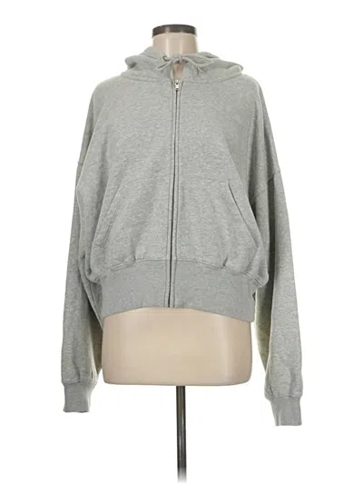 Pre-owned Gap Zip Up Hoodie In Gray