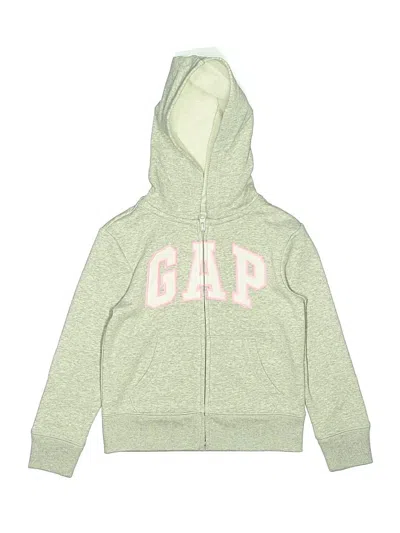 Pre-owned Gap Kids' Zip Up Hoodie In Green