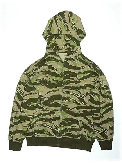 Pre-owned Gap Kids' Zip Up Hoodie In Green