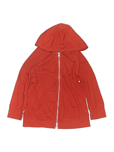 Pre-owned Gap Kids' Zip Up Hoodie In Red