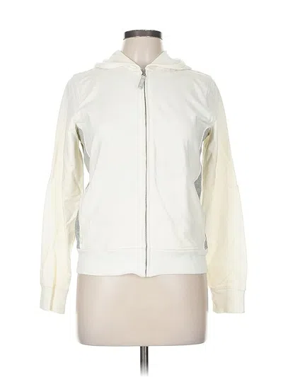 Pre-owned Gap Zip Up Hoodie In White