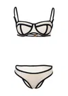 Gapaz Calabria Marzipan Grid Bikini Set