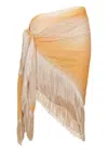 Gapaz Sarong Solar Fringes In Orange