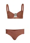 Gapaz Seychelles Nice Bikini Set In Brown