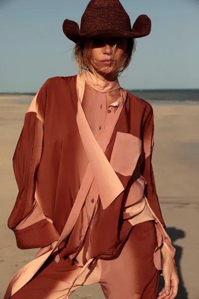 Gapaz Shirt Leona Terracota Gradient Brown