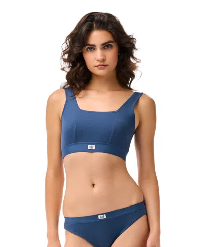 Gap Body Logo Comfort Bralette Gpw01052 In Blue