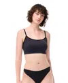 Gap Body Seamless Supportive Lounge Bra In Black