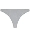 Gap Body Women's Cotton Stretch Thong Underwear Gpw00283 In Light Heather Grey