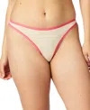 Gap Body Women's Cotton Stretch Thong Underwear Gpw00283 In Neutral