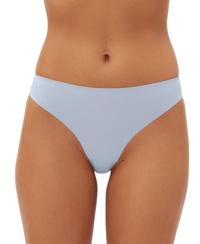 Gap Body Women's Everyday Essentials Laser Bonded Thong Underwear Gpw00383 In Blue