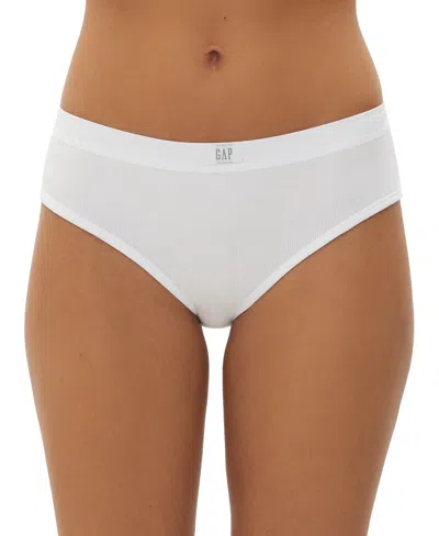 Gap Body Women's Logo Comfort Hipster Underwear Gpw01076 In White