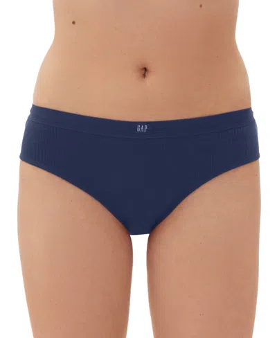 Gap Organic Stretch Cotton Thong In Quiet Blue