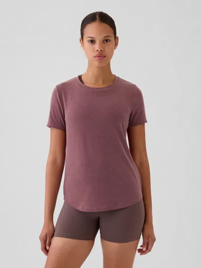 Gap Fit Breathe T-shirt In Crushed Berry Purple