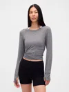 Gap Fit Breathe T-shirt In Gray